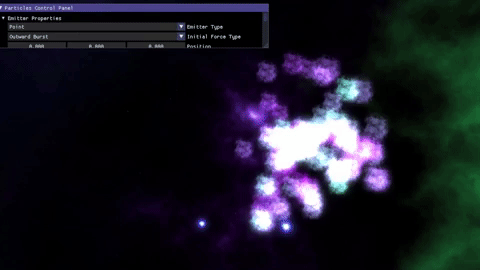 Demo of changing emitter shape