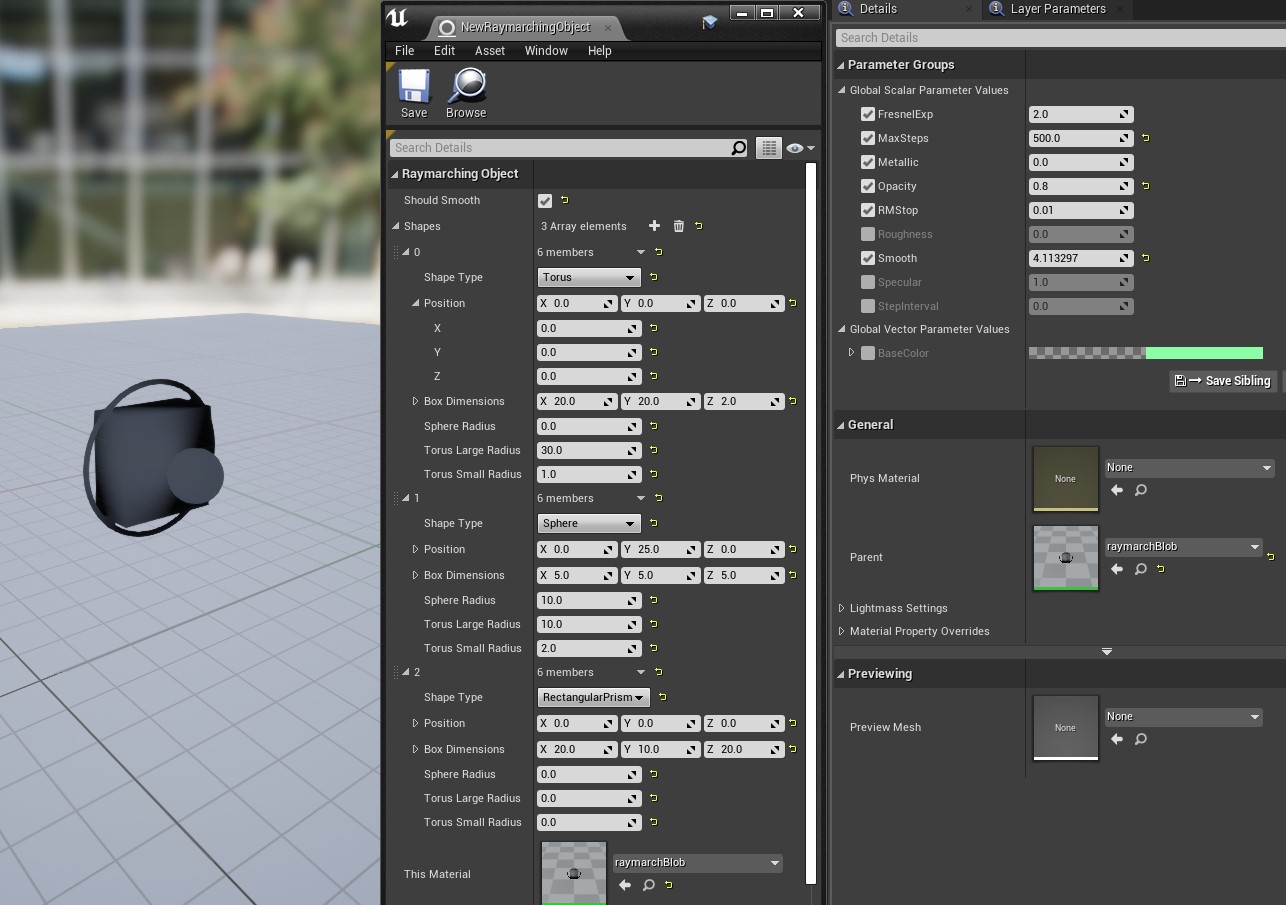 Screenshot of the UI